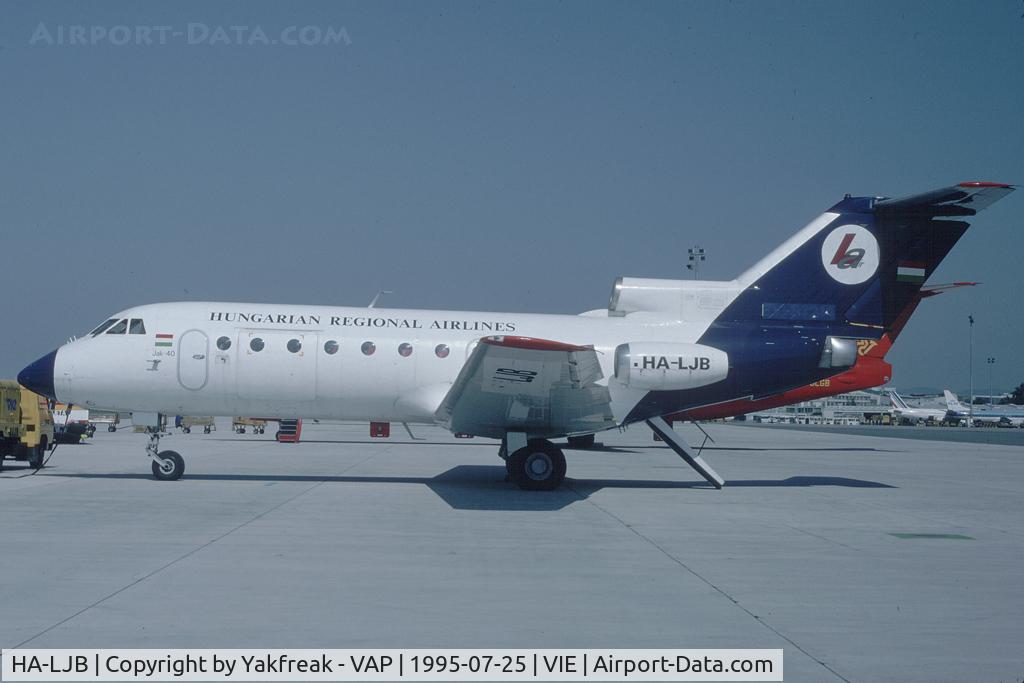 HA-LJB, 1977 Yakovlev Yak-40 C/N 9640851, Hungarian Regional Airlines Yakovlev 40
