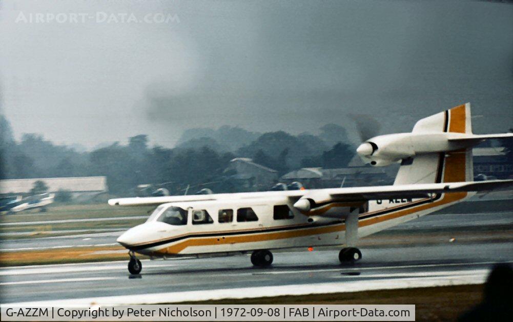 G-AZZM, 1972 Britten-Norman BN-2A Mk.III-2 Trislander C/N 321, Trislander displaying at the 1972 Farnborough Airshow.