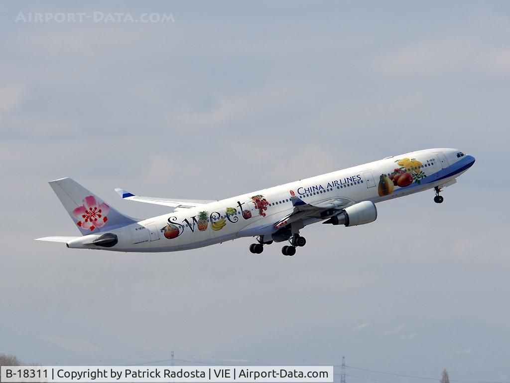B-18311, 2006 Airbus A330-202 C/N 752, Used bei China Airlines for VIE-AUH-TPE Routing