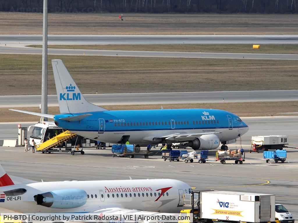 PH-BTD, 1992 Boeing 737-306 C/N 27420, Classic 737 from KLM preparing for a flight from VIE to AMS
