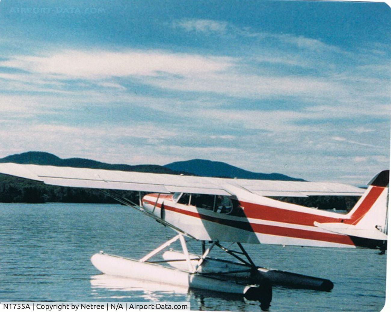 N1755A, 1952 Piper PA-18 C/N 18-1314, On mooring