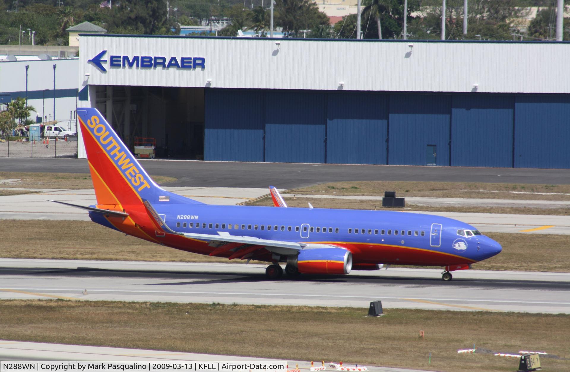 N288WN, 2007 Boeing 737-7H4 C/N 36611, Boeing 737-700