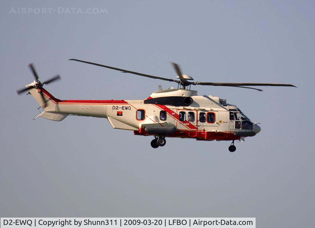 D2-EWQ, Eurocopter AS-332L2 Super Puma Mk2 C/N Not found D2-EWQ, Low pass above rwy 32L during his test flight... For SonAir as D2-EWQ. My second Super Puma under these c/s :)