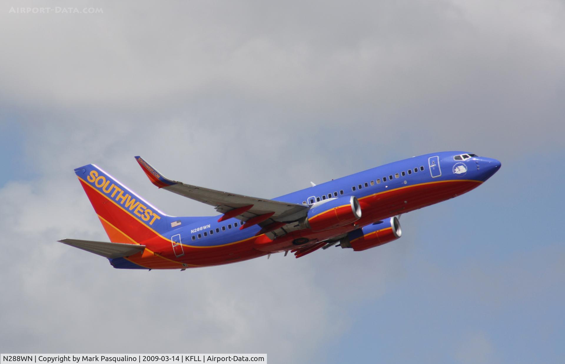 N288WN, 2007 Boeing 737-7H4 C/N 36611, Boeing 737-700