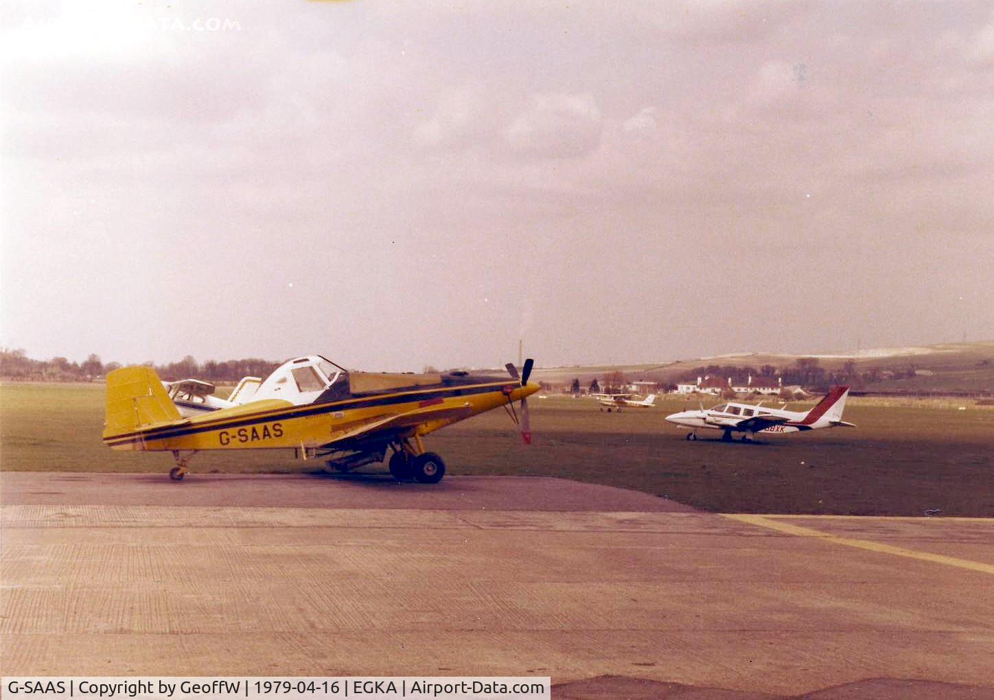 G-SAAS, 1979 Ayres S2R-T34 Thrush C/N 6009, Ayres S2R G-SAAS Shoreham 1979