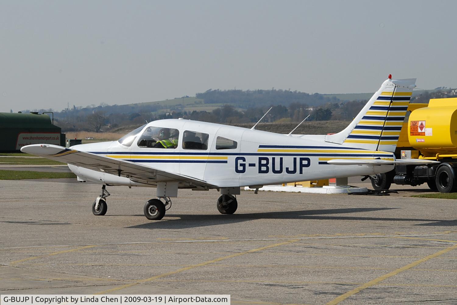 G-BUJP, 1979 Piper PA-28-161 C/N 28-7916047, Shoreham UK