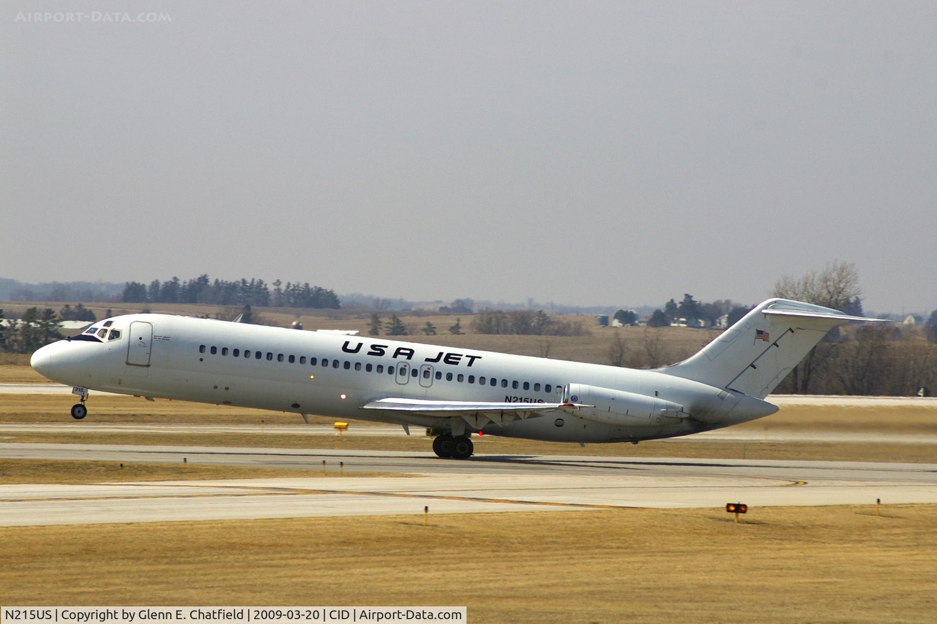 N215US, 1970 Douglas DC-9-32 C/N 47480, Departing runway 13, almost missed the nose from not leading enough