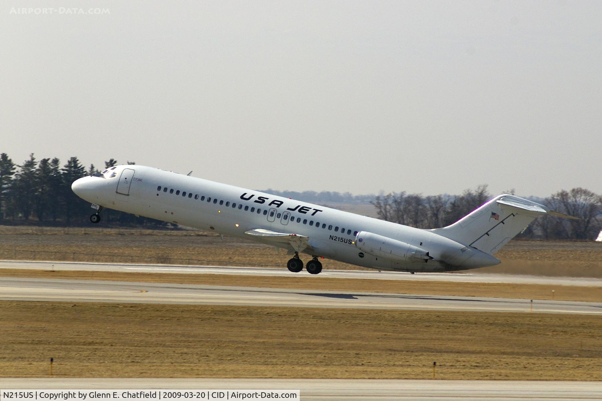 N215US, 1970 Douglas DC-9-32 C/N 47480, Departing runway 13