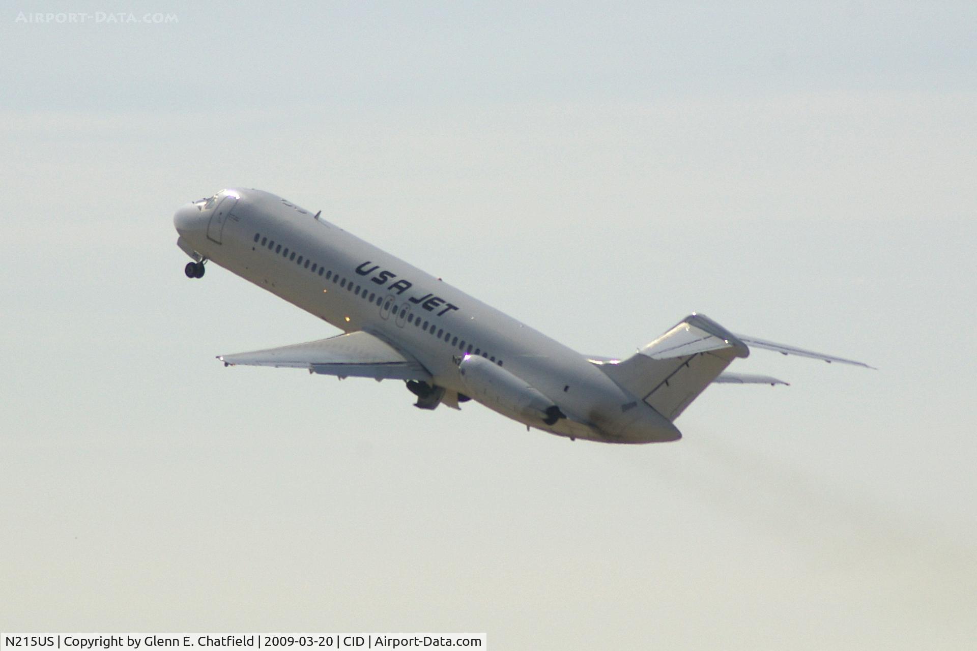 N215US, 1970 Douglas DC-9-32 C/N 47480, Airborne off Runway 13 - gear coming up