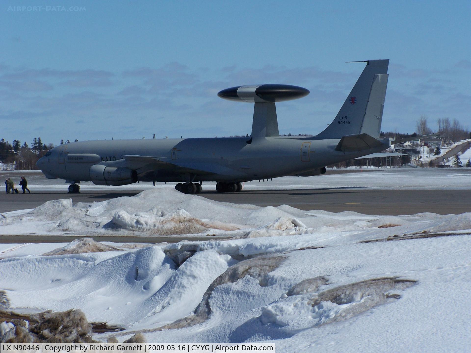 LX-N90446, 1982 Boeing E-3A Sentry C/N 22841, Dropped in for lunch