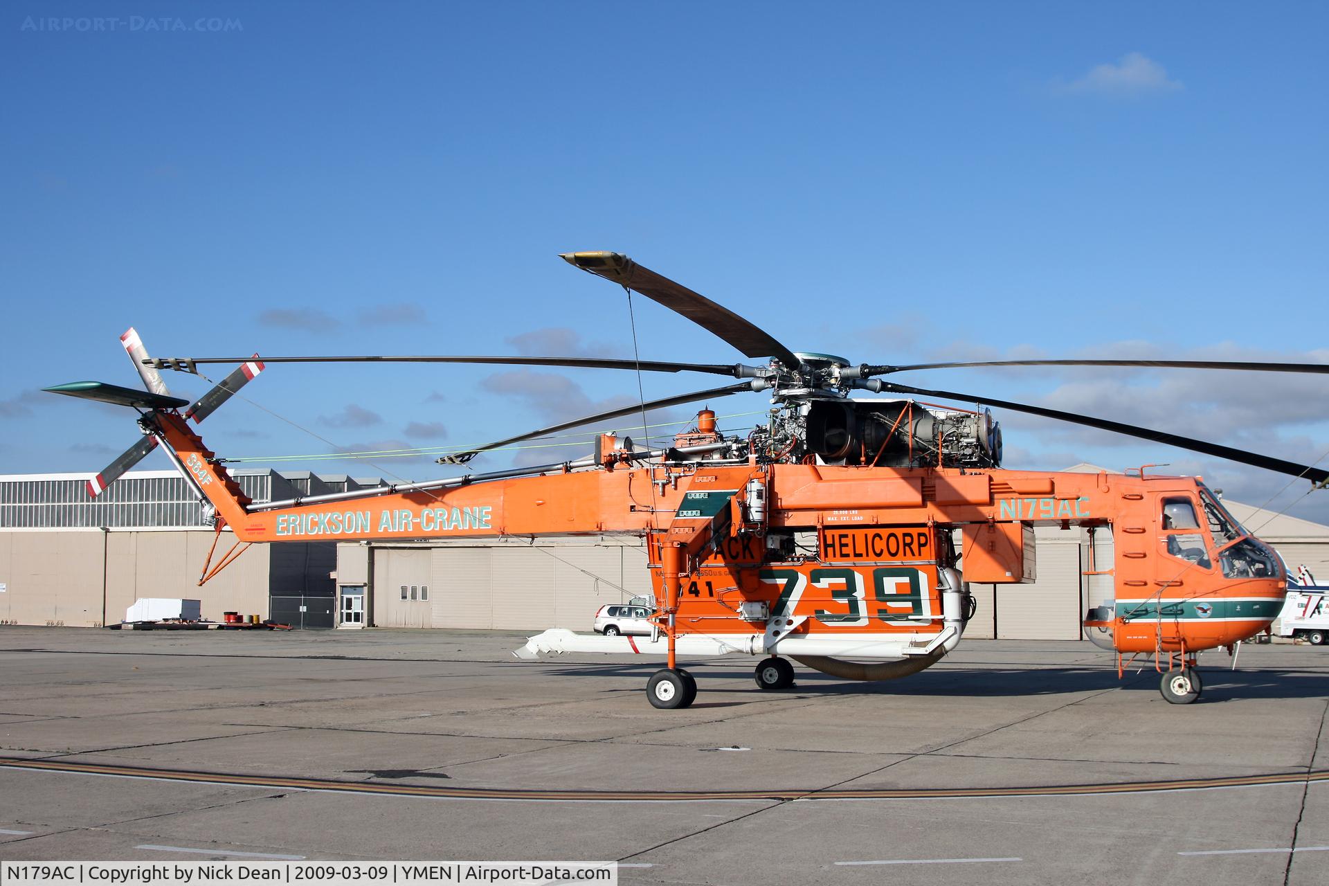 N179AC, 1970 Sikorsky S-64F Skycrane C/N 64091, YMEN