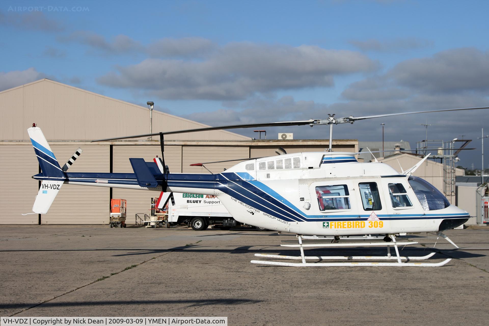 VH-VDZ, 1981 Bell 206L-1 LongRanger II C/N 45693, YMEN