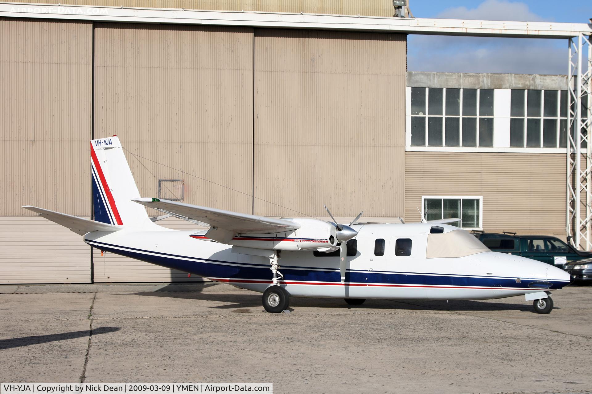 VH-YJA, 1965 Aero Commander 680FL Grand Commander Commander C/N 1734-140, YMEN