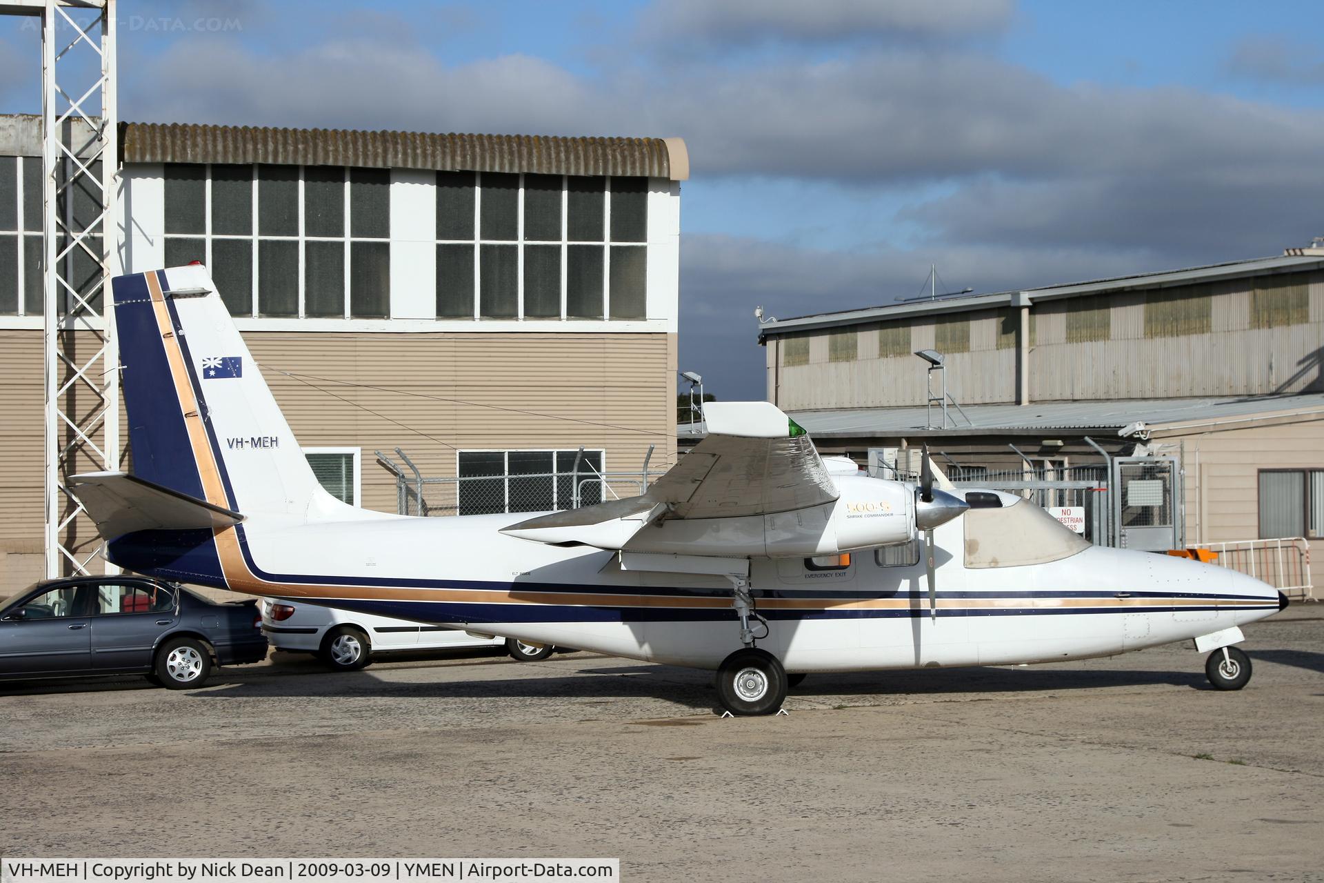 VH-MEH, 1975 Aero Commander 500-S C/N 3258, YMEN