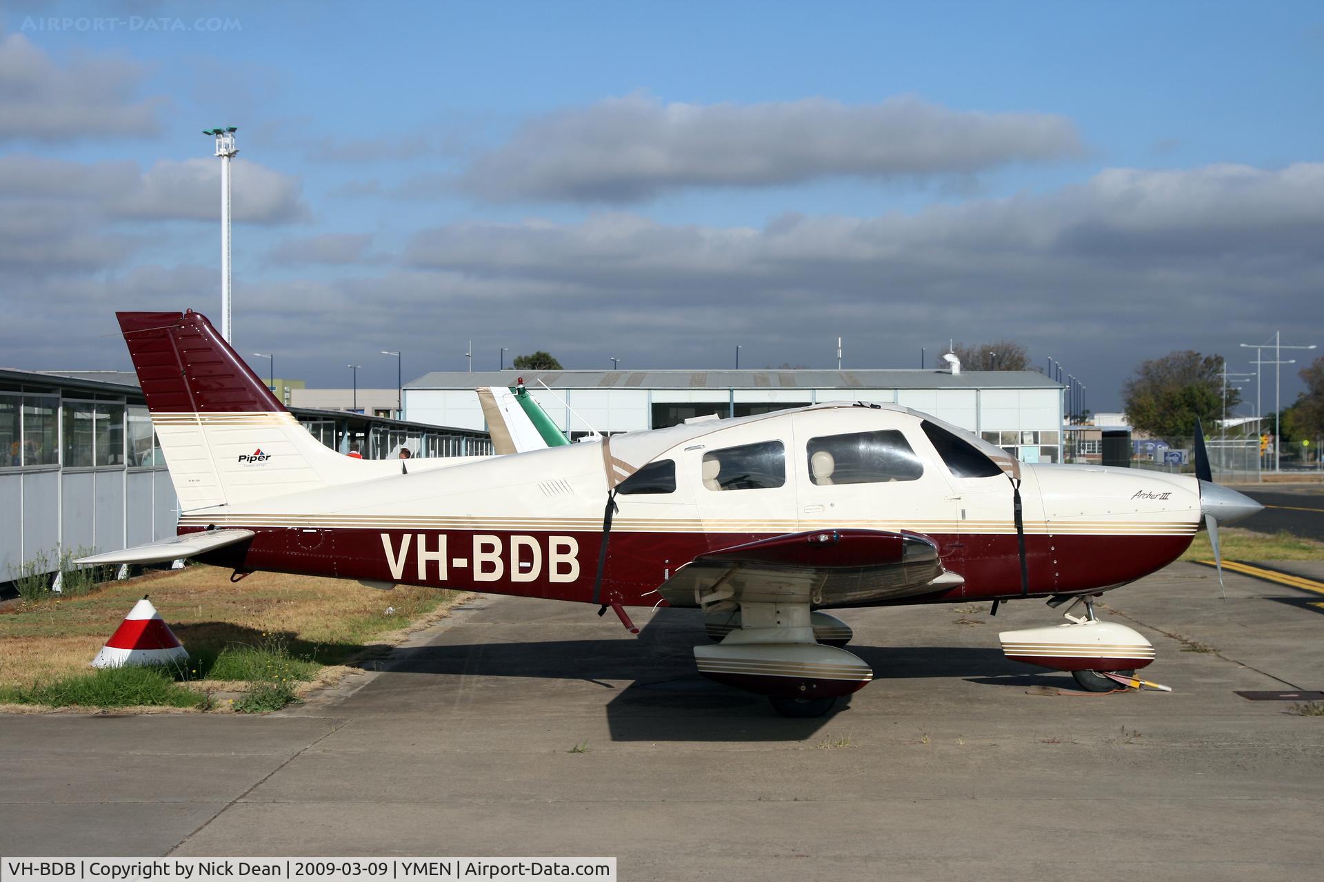 VH-BDB, Piper PA-28-181 Archer III C/N 2843425, YMEN