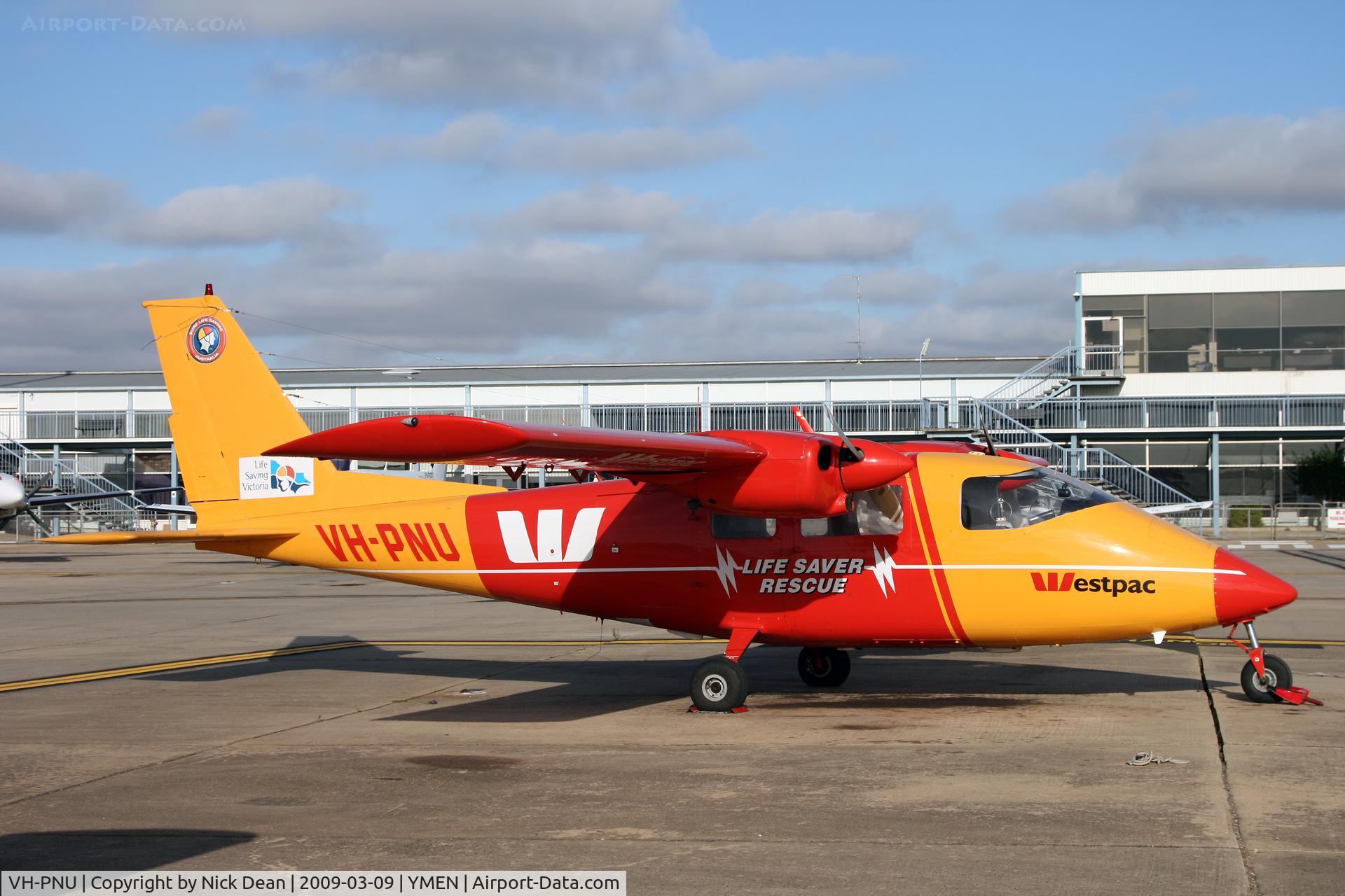 VH-PNU, 1976 Partenavia P-68B C/N 84, YMEN
