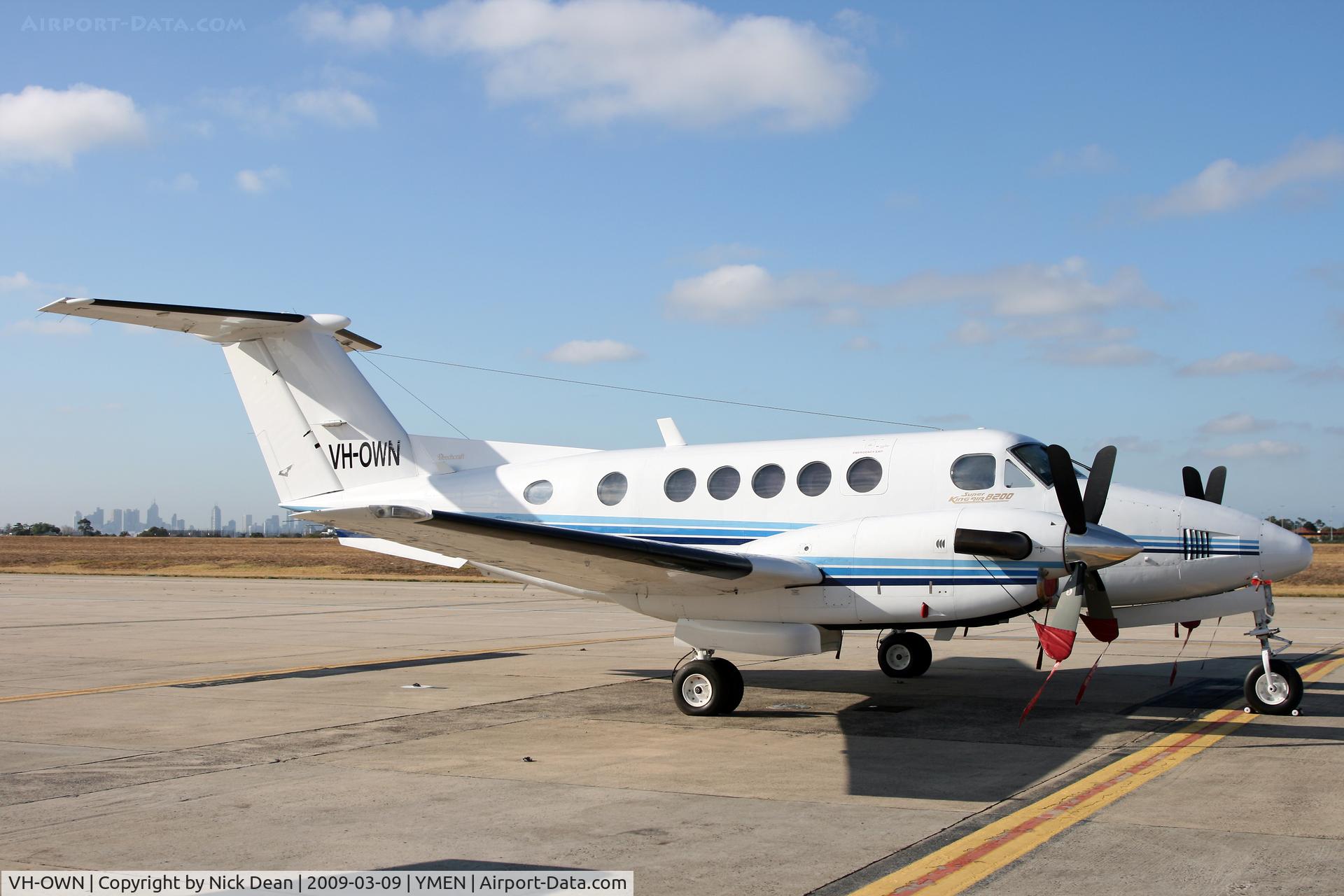VH-OWN, 1981 Beech B200 King Air C/N BB-936, YMEN
