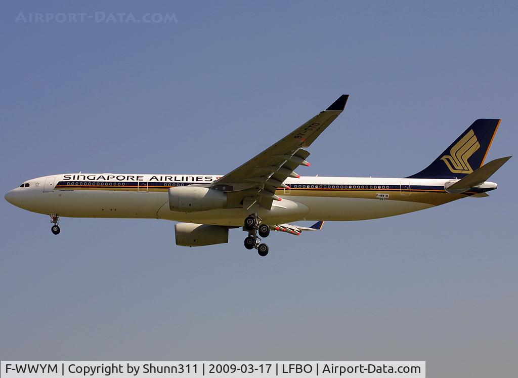 F-WWYM, 2009 Airbus A330-343 C/N 997, C/n 997 - To be 9V-STD