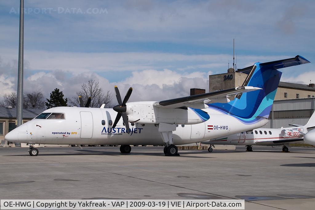 OE-HWG, 1991 De Havilland Canada DHC-8-102 Dash 8 C/N 289, Austrojet Dash 8-100