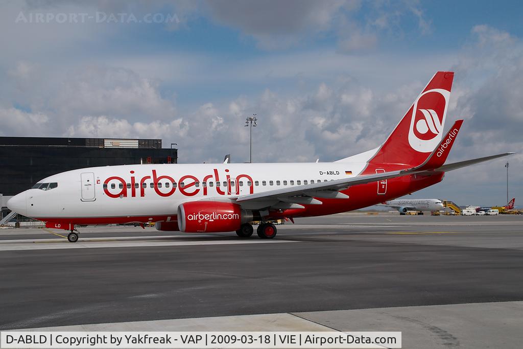 D-ABLD, 2008 Boeing 737-76J C/N 36117, Air berlin Boeing 737-700