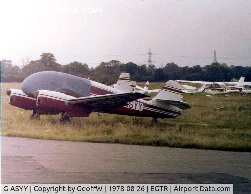 G-ASYY, 1955 Let Aero Ae-45S Super C/N 51186, Super Aero 145 G-ASYY at Elstree 1978