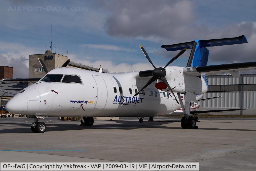 OE-HWG, 1991 De Havilland Canada DHC-8-102 Dash 8 C/N 289, Austrojet Dash 8-100