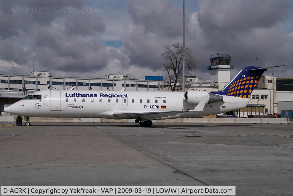 D-ACRK, 2004 Bombardier CRJ-200ER (CL-600-2B19) C/N 7901, Eurowing Regionaljet in Lufthansa Regional colors