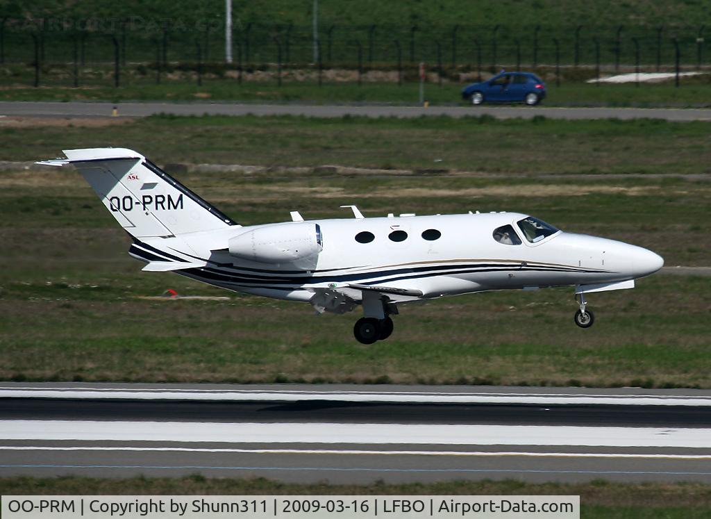 OO-PRM, 2008 Cessna 510 Citation Mustang Citation Mustang C/N 510-0125, Landing rwy 14R