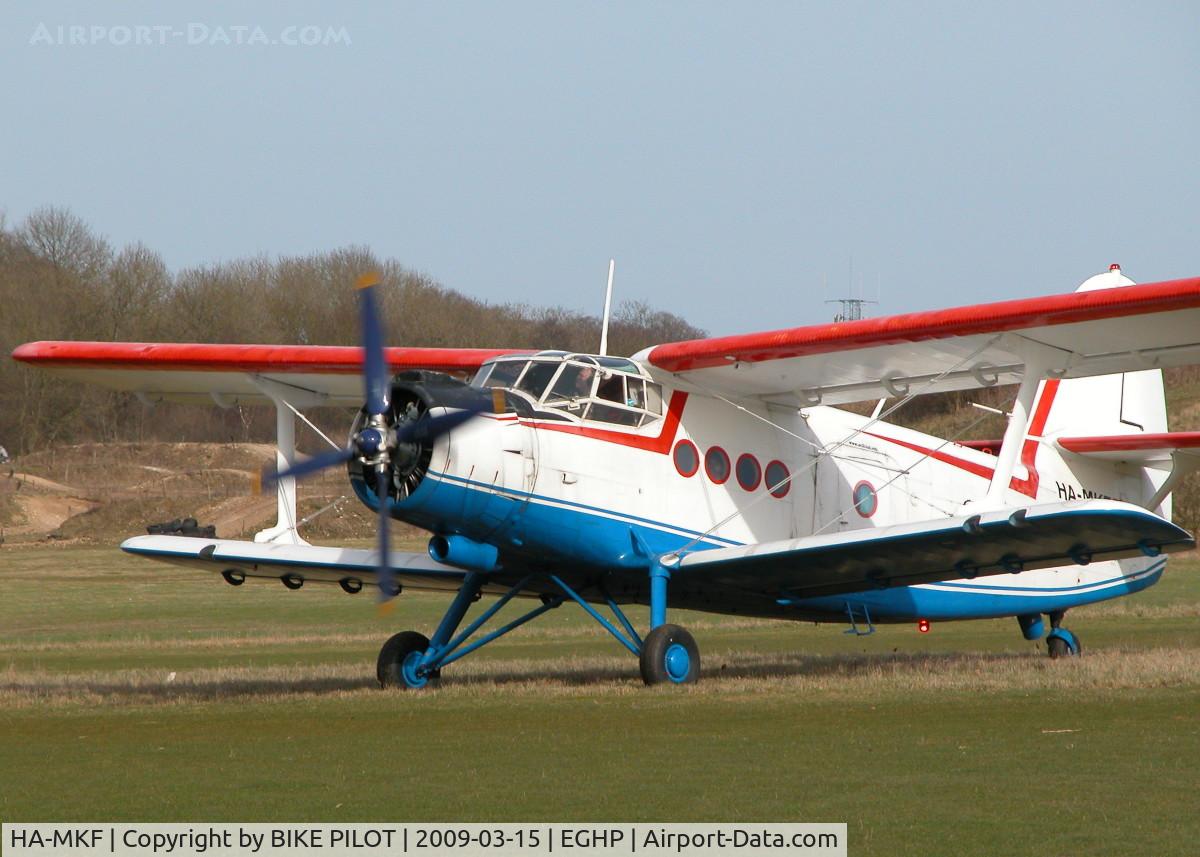 HA-MKF, 1985 Antonov An-2TP C/N 1G233-43, TAXYING BACK IN AFTER LANDING ON RWY 21