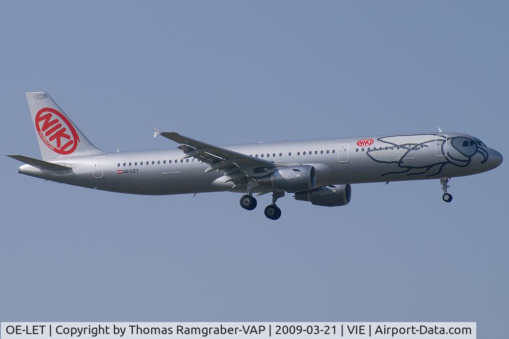 OE-LET, 2009 Airbus A321-211 C/N 3830, FlyNiki Airbus A321