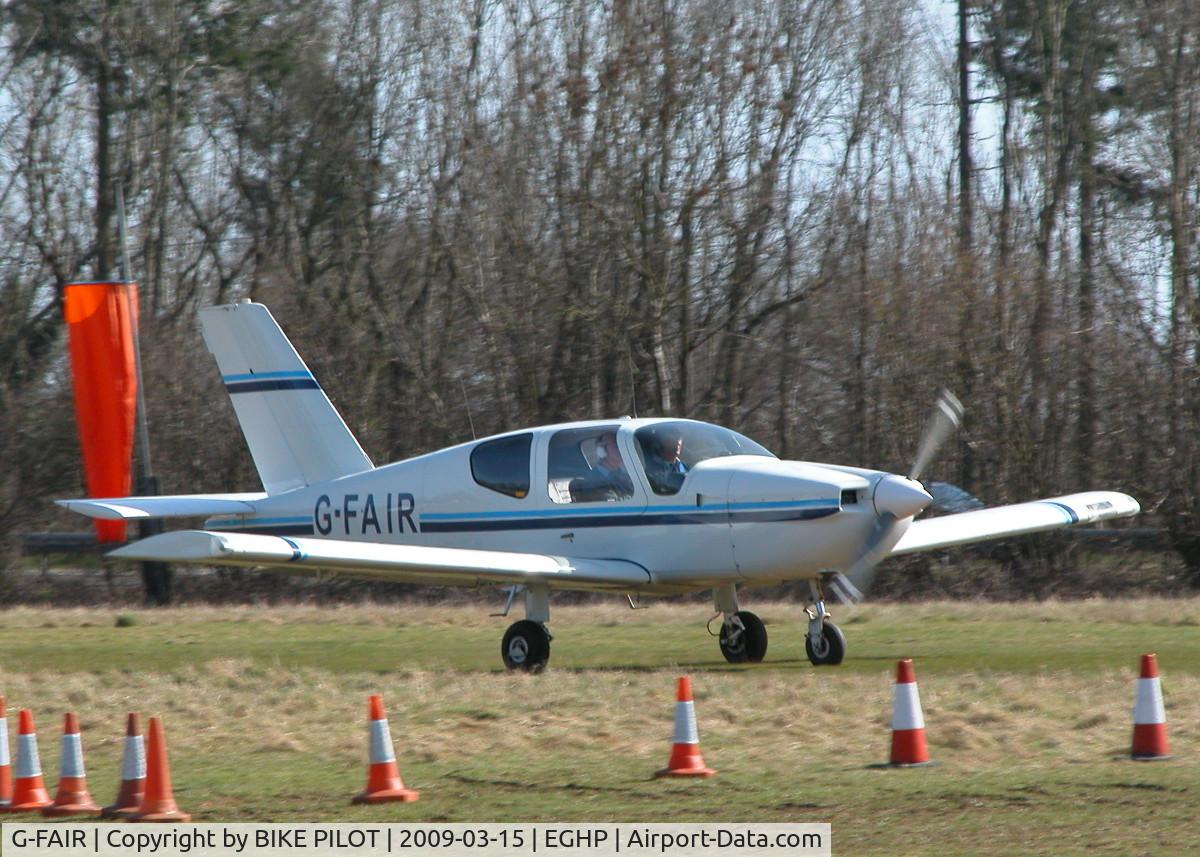 G-FAIR, 1981 Socata TB-10 Tobago C/N 241, JUST AFTER TOUCH DOWN RWY 26