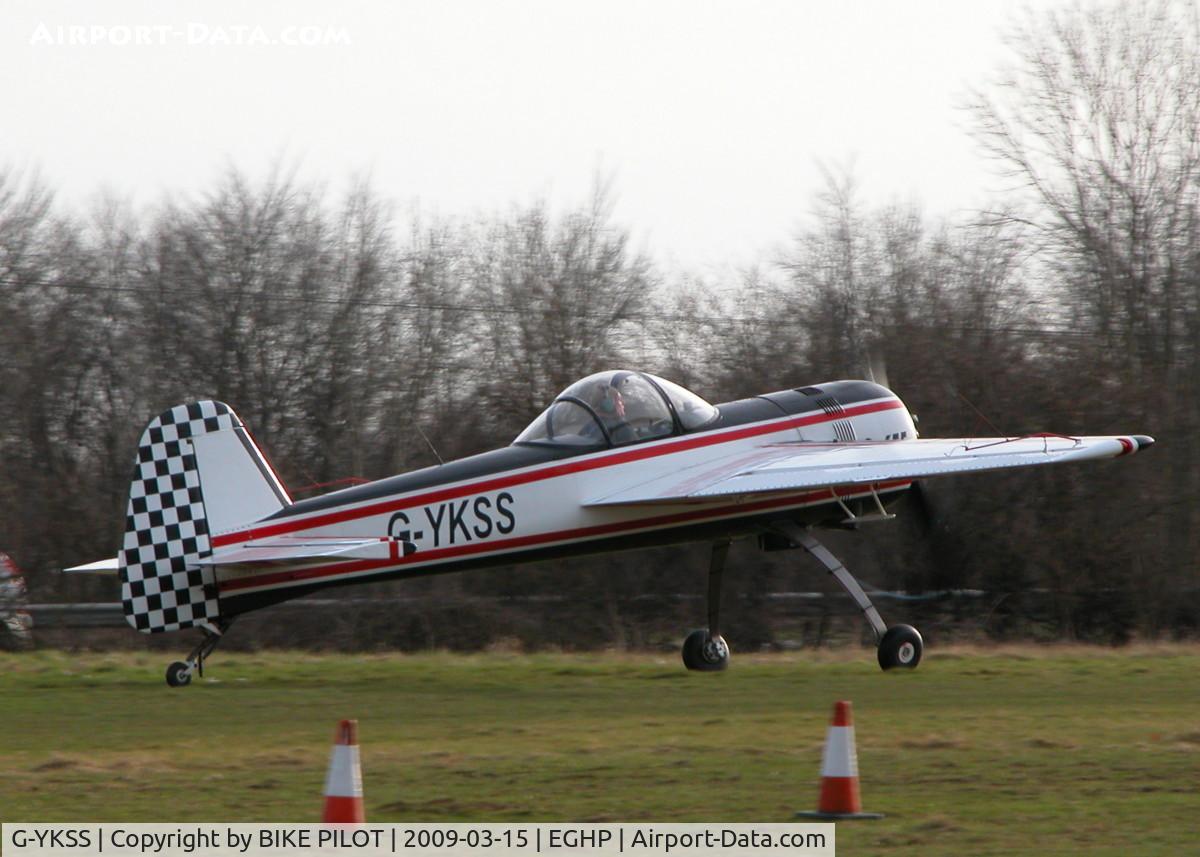 G-YKSS, 1990 Yakovlev Yak-55 C/N 901103, PICKING UP SPEED RWY 26