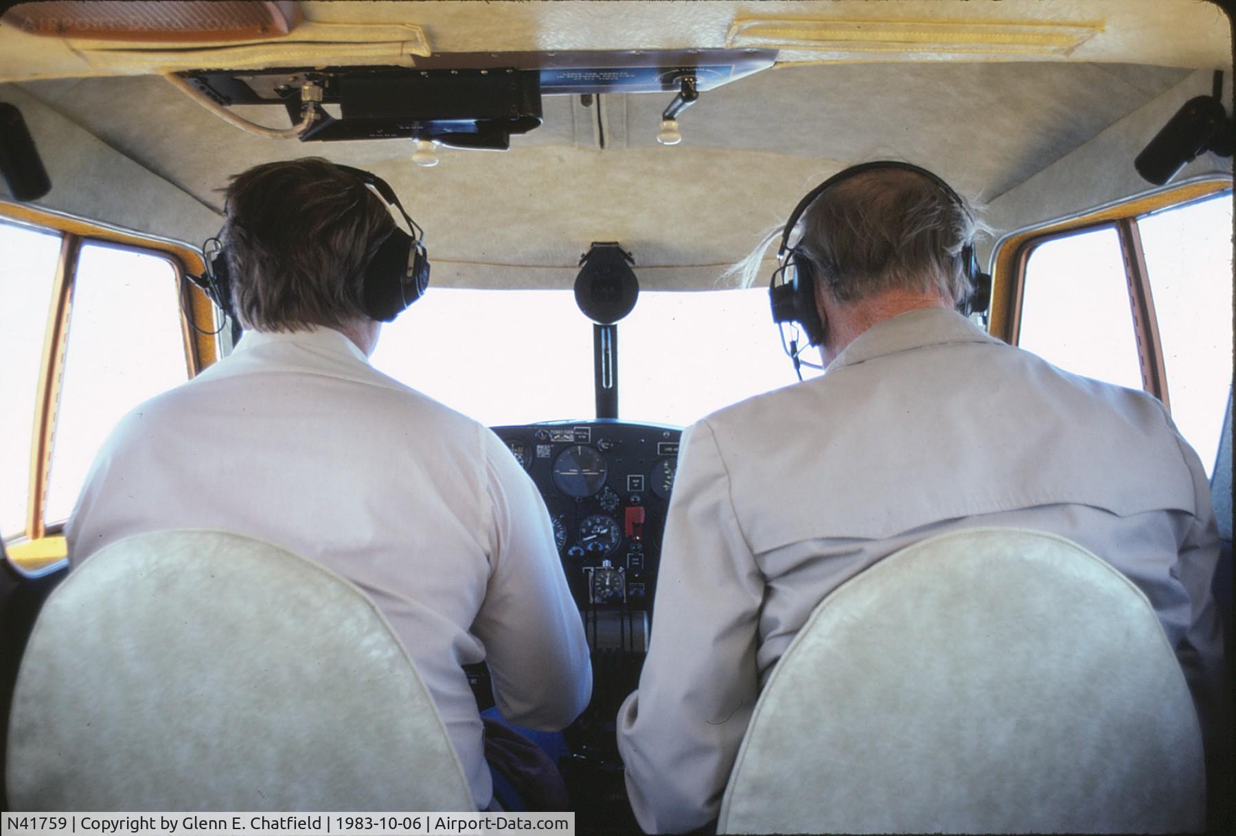 N41759, 1944 Cessna UC-78 (T-50) Bobcat C/N 5807, Rich (left) and Harold Peterson flying us up to Oshkosh EAA Museum from DPA