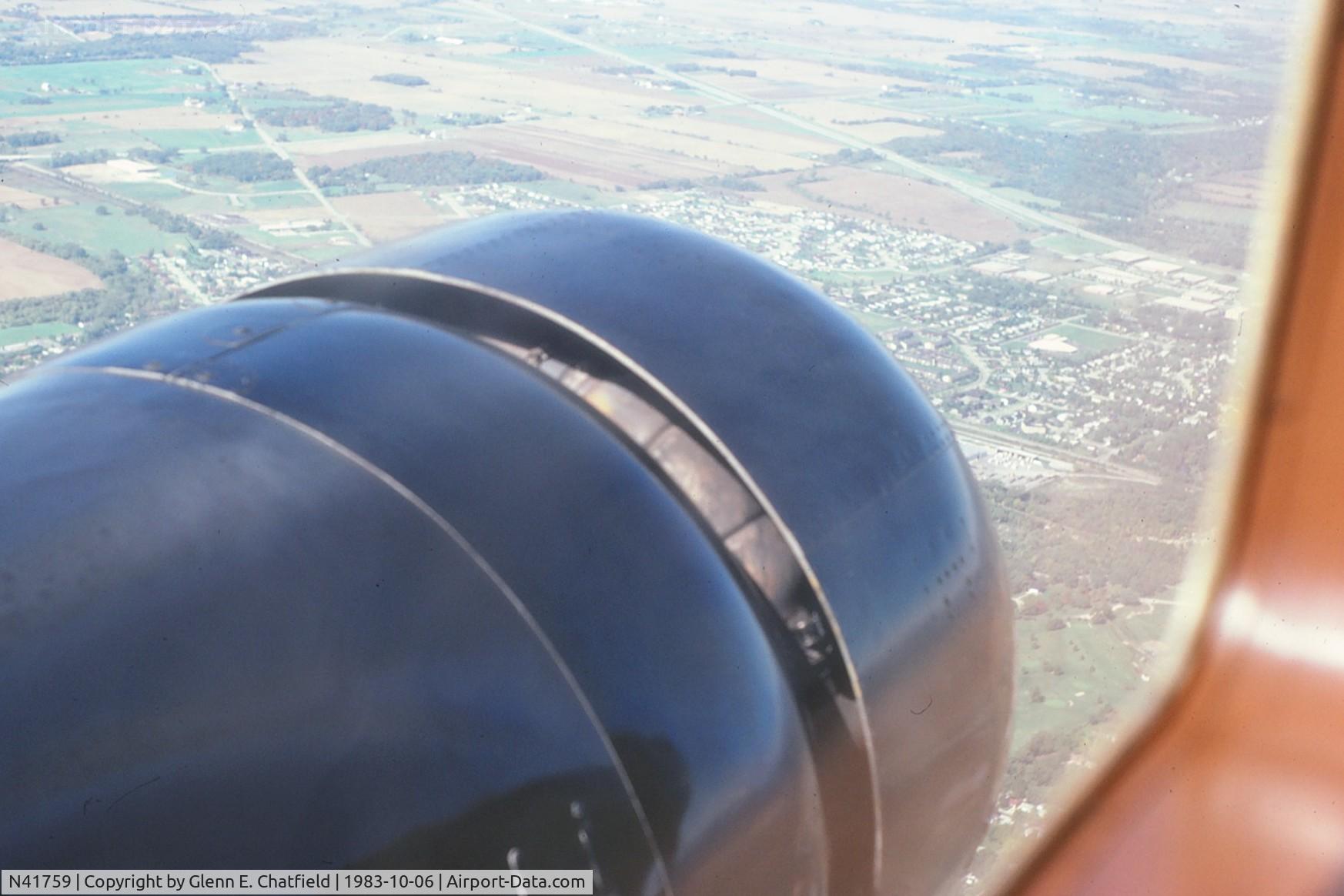 N41759, 1944 Cessna UC-78 (T-50) Bobcat C/N 5807, Left engine, enroute from DPA to OSH