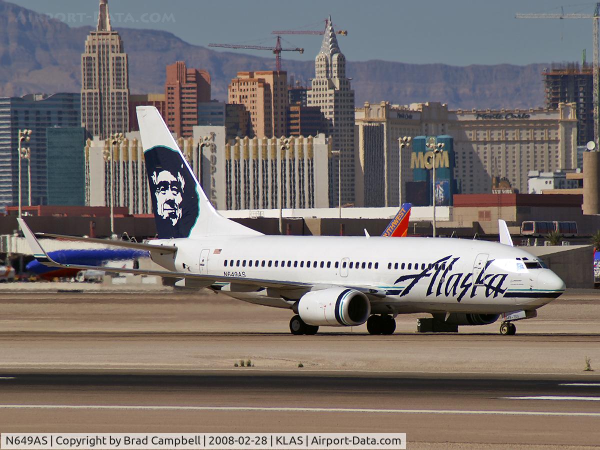 N649AS, 2003 Boeing 737-790 C/N 30663, Alaska Airlines / 2003 Boeing 737-790