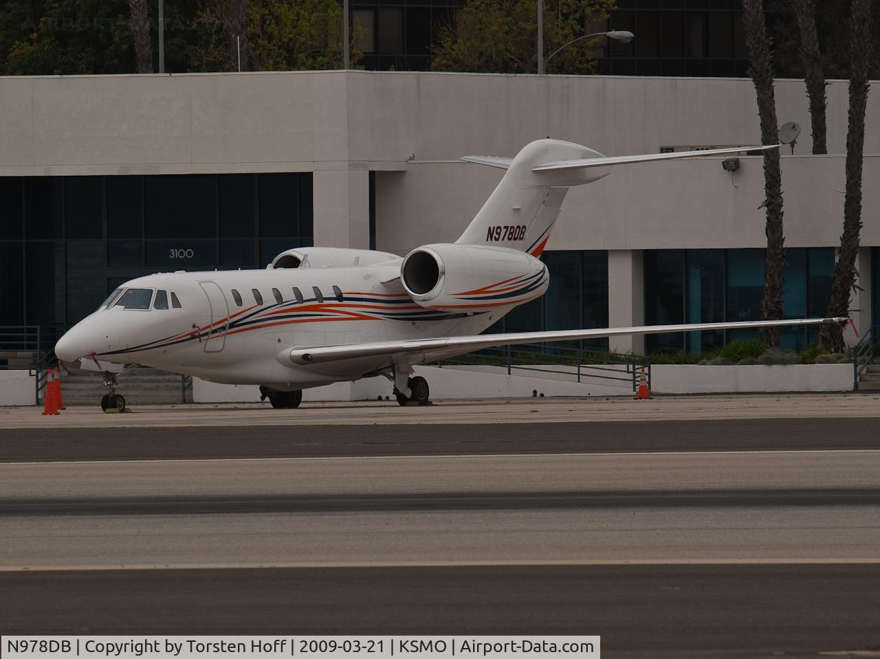 N978DB, 1996 Cessna 750 Citation X C/N 750-0009, N978DB parked at KSMO
