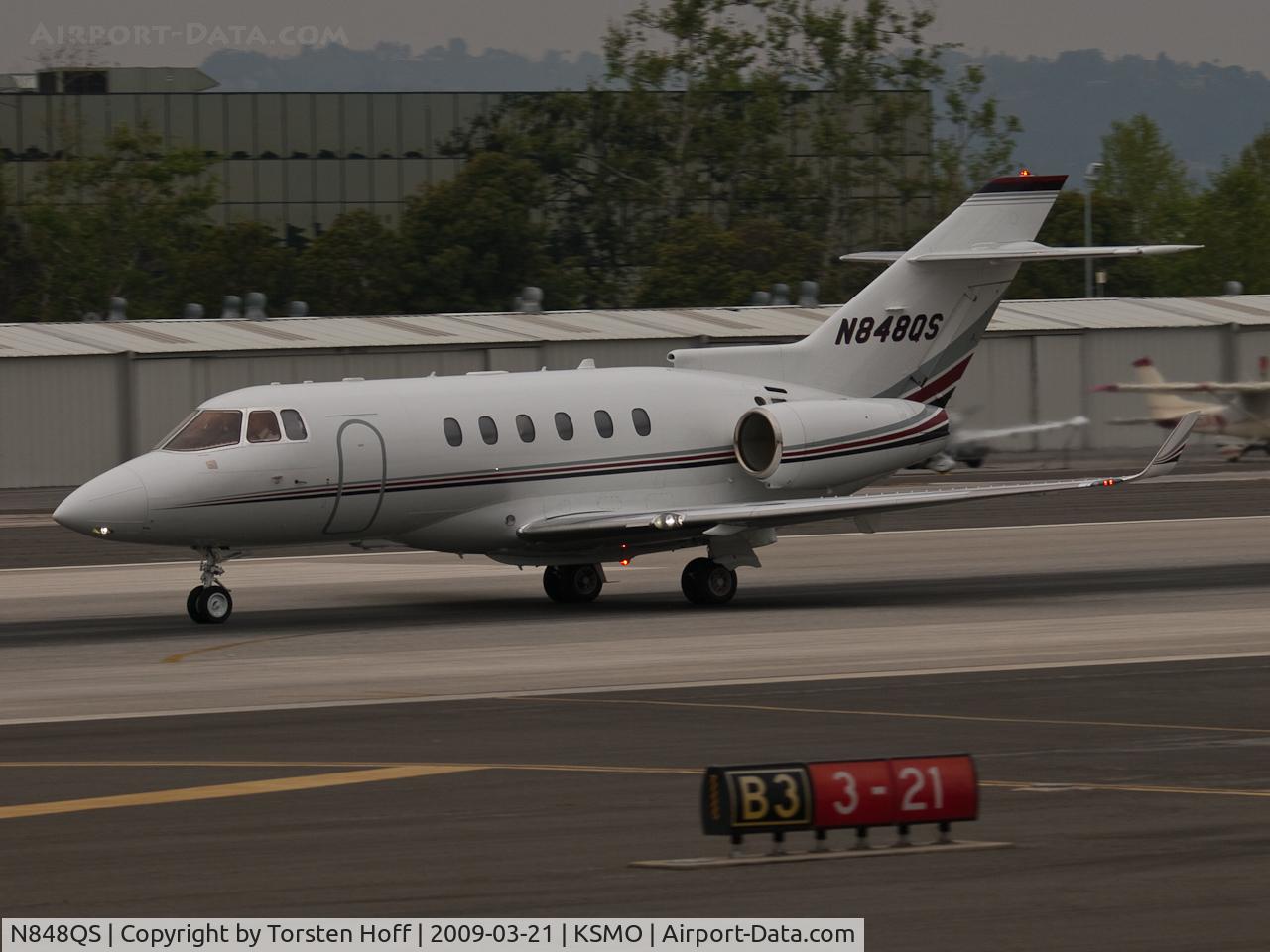 N848QS, 2007 Hawker Beechcraft Corp HAWKER 900XP C/N HA-0031, N848QS departing from RWY 21
