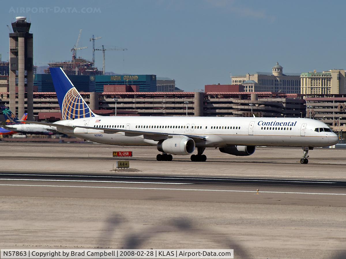 N57863, 2001 Boeing 757-33N C/N 32587, Continental Airlines / 2001 Boeing 757-33N