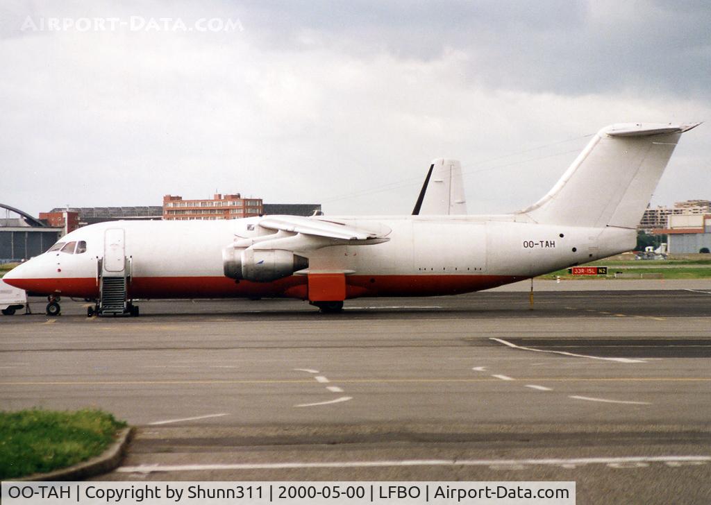 OO-TAH, 1990 British Aerospace BAe.146-300 C/N E3168, Parked at the old terminal as a daily stop...