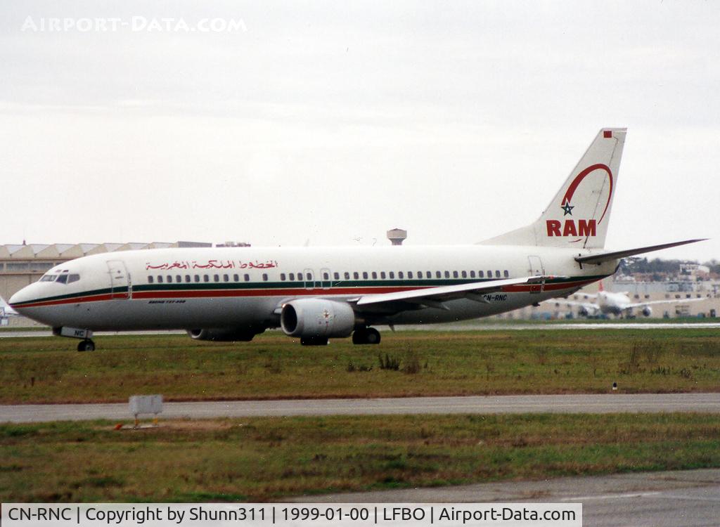 CN-RNC, 1994 Boeing 737-4B6 C/N 26529, Taxiing holding point rwy 33R for departure...