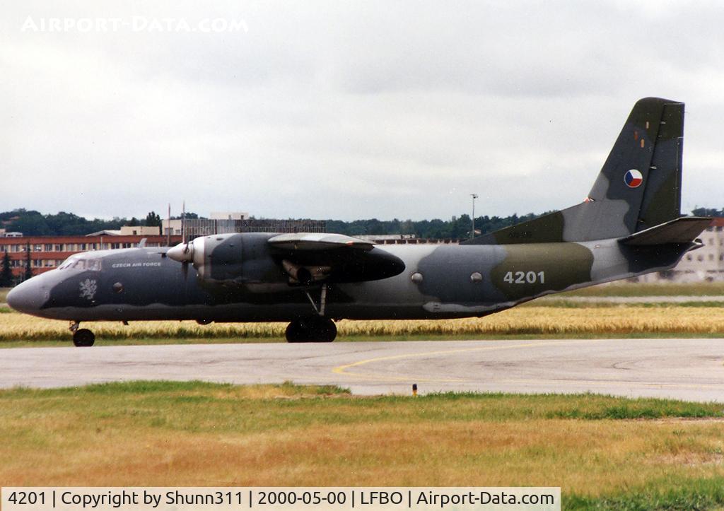 4201, 1985 Antonov An-26B C/N 14201, Taxiing holding point rwy 33R for departure...