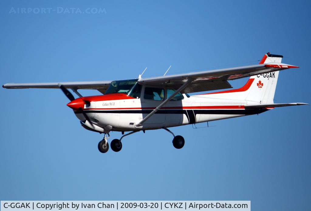 C-GGAK, 1980 Cessna 172RG Cutlass RG C/N 172RG0424, Landing at Toronto Buttonville Airport