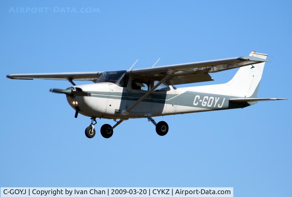 C-GOYJ, 1974 Cessna 172M C/N 17263968, Landing at Toronto Buttonville Airport