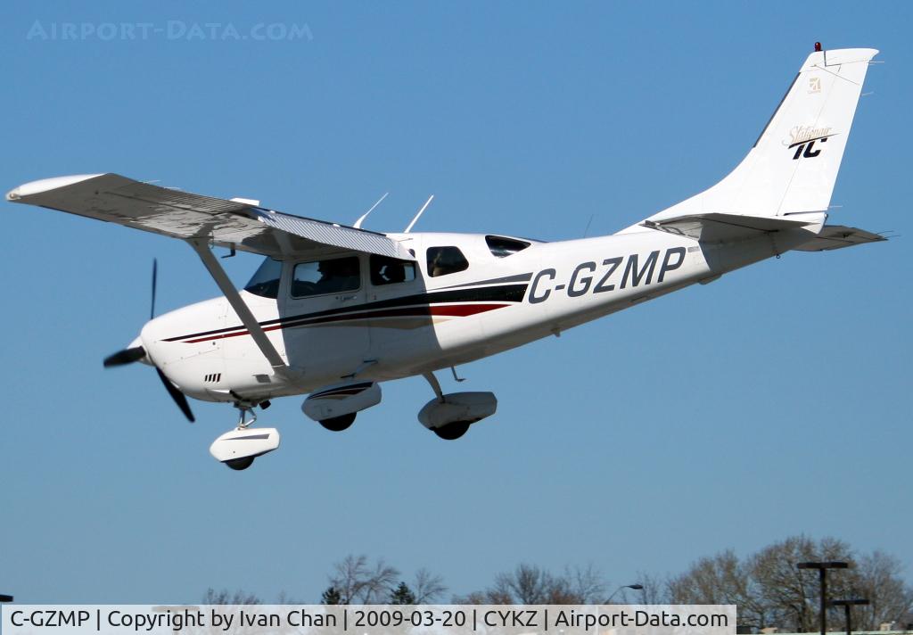 C-GZMP, 1999 Cessna T206H Turbo Stationair C/N T20608129, Landing at Toronto Buttonville Airport