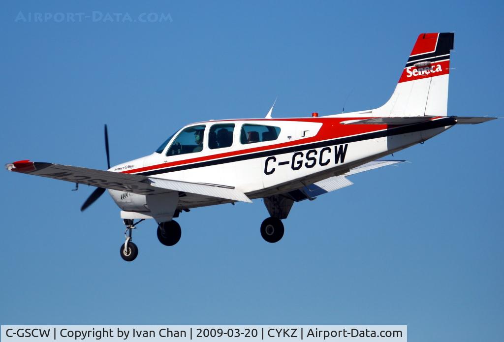C-GSCW, 1992 Beech F33A Bonanza C/N CE-1706, Landing at Toronto Buttonville Airport