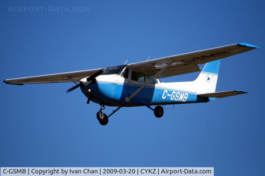 C-GSMB, 1975 Cessna 172M C/N 17265751, Landing at Toronto Buttonville Airport