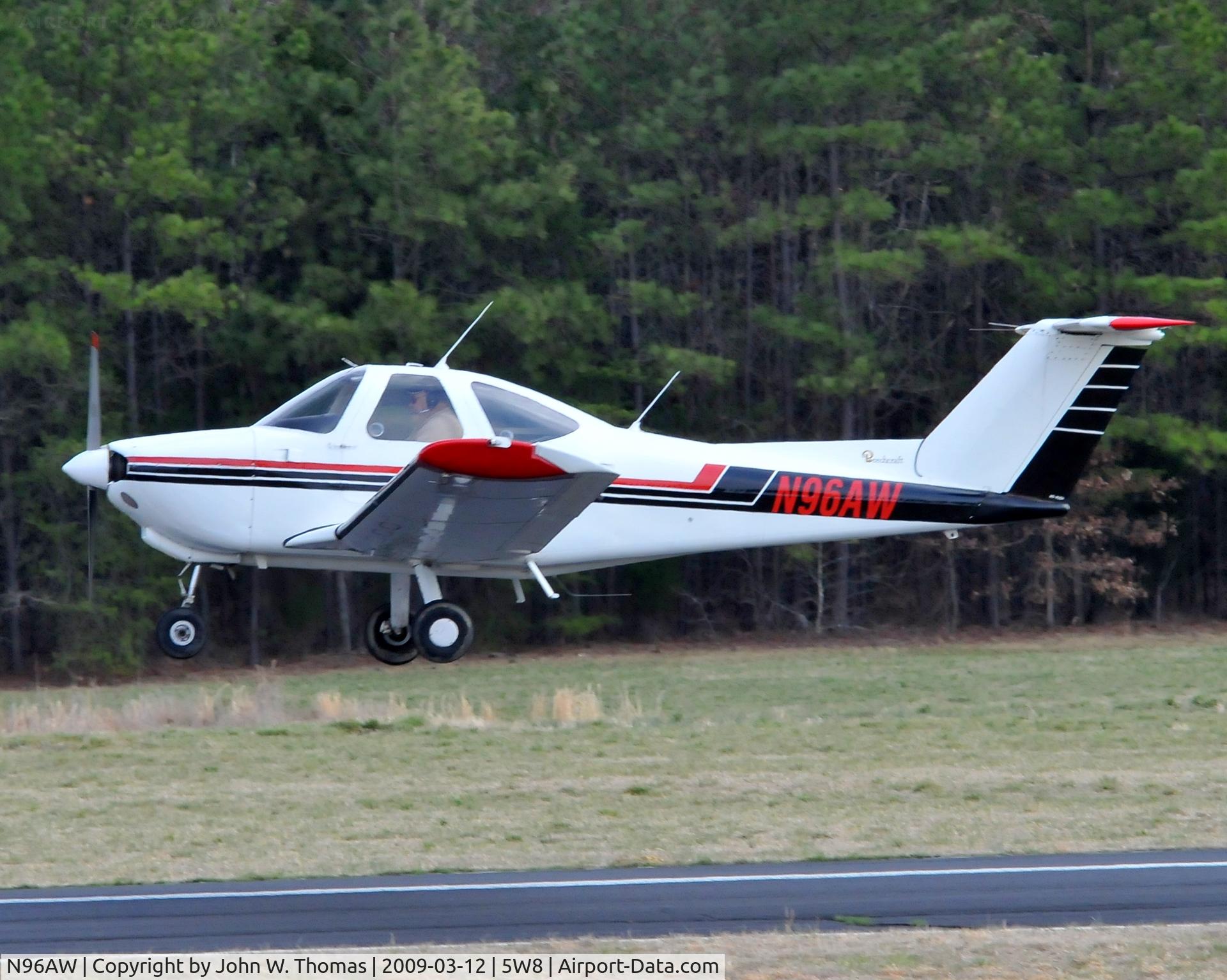 N96AW, 1980 Beech 77 Skipper Skipper C/N WA-139, Departing runway 4
