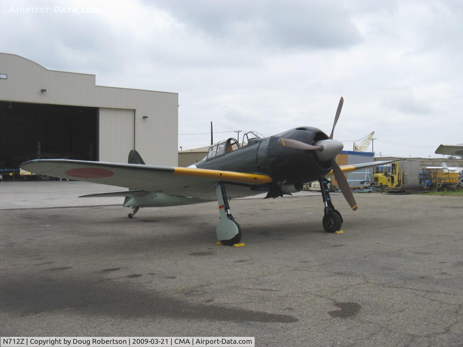 N712Z, 1942 Mitsubishi A6M3 Reisen (Zero) C/N 3869, 1942 Mitsubishi A6M-3 ZERO-SEN 'Zeke' model 22, P&W R-1830 for original Nakajima NK1F Sakae 21 of 1,130 Hp