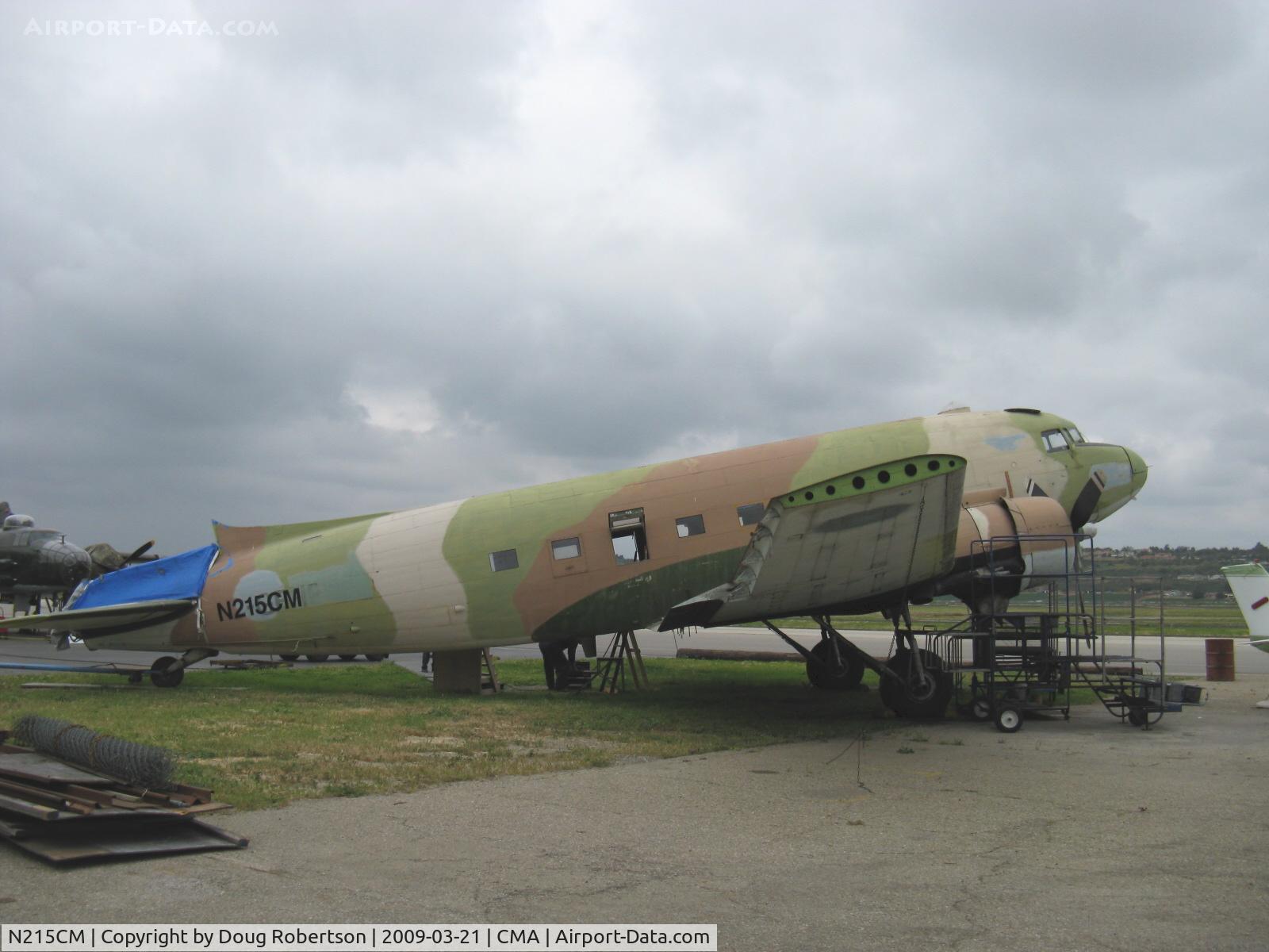 N215CM, 1944 Douglas C-47B Skytrain C/N 26792, 1944 Douglas C-47B SKYTRAIN 'Aluminum Mistress', two P&W R-1830-90C 1,200 Hp each, of American Aeronautical Foundation, in restoration