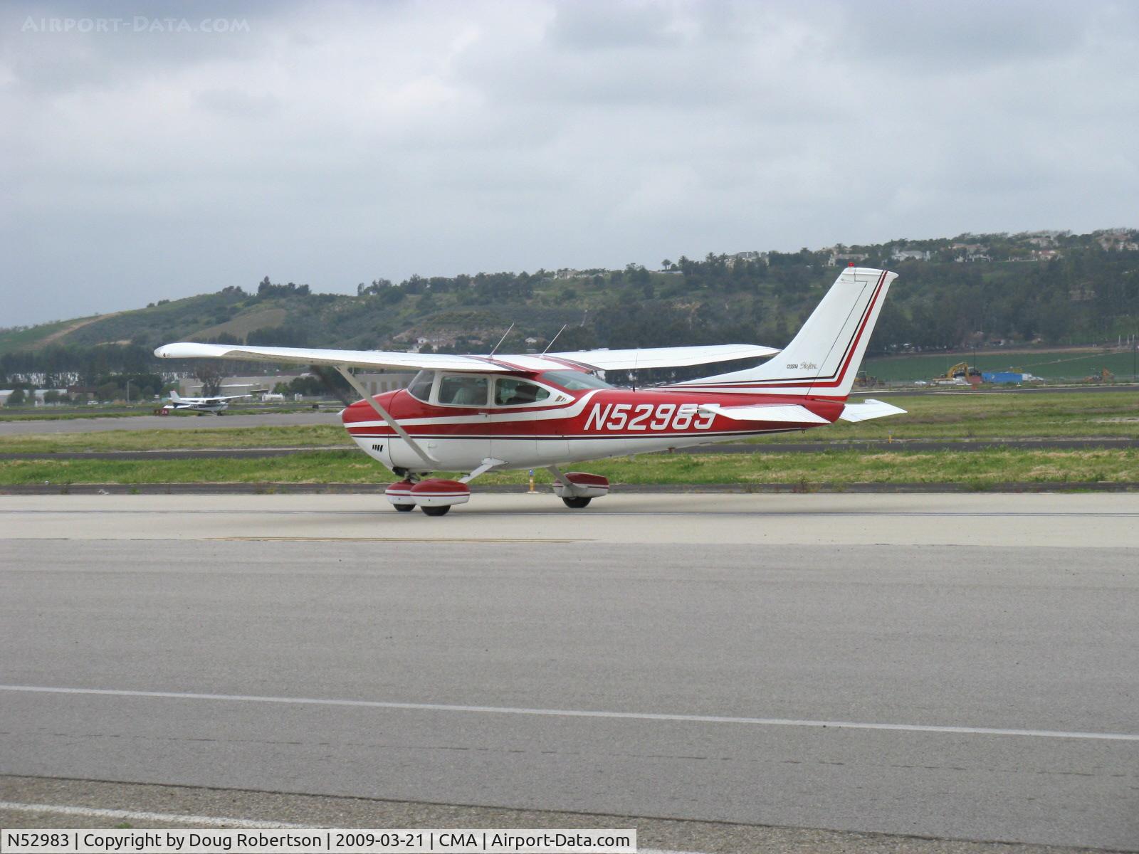 N52983, 1974 Cessna 182P Skylane C/N 18262986, 1974 Cessna 182P SKYLANE, Continental O-470-S 230 Hp, taxi